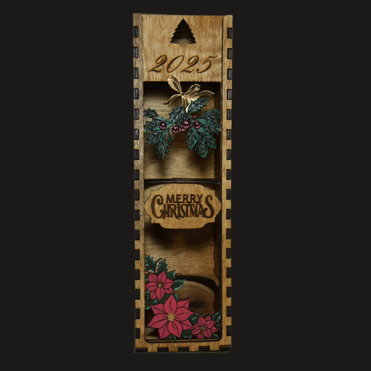 Under The Missel Toe Wine Box