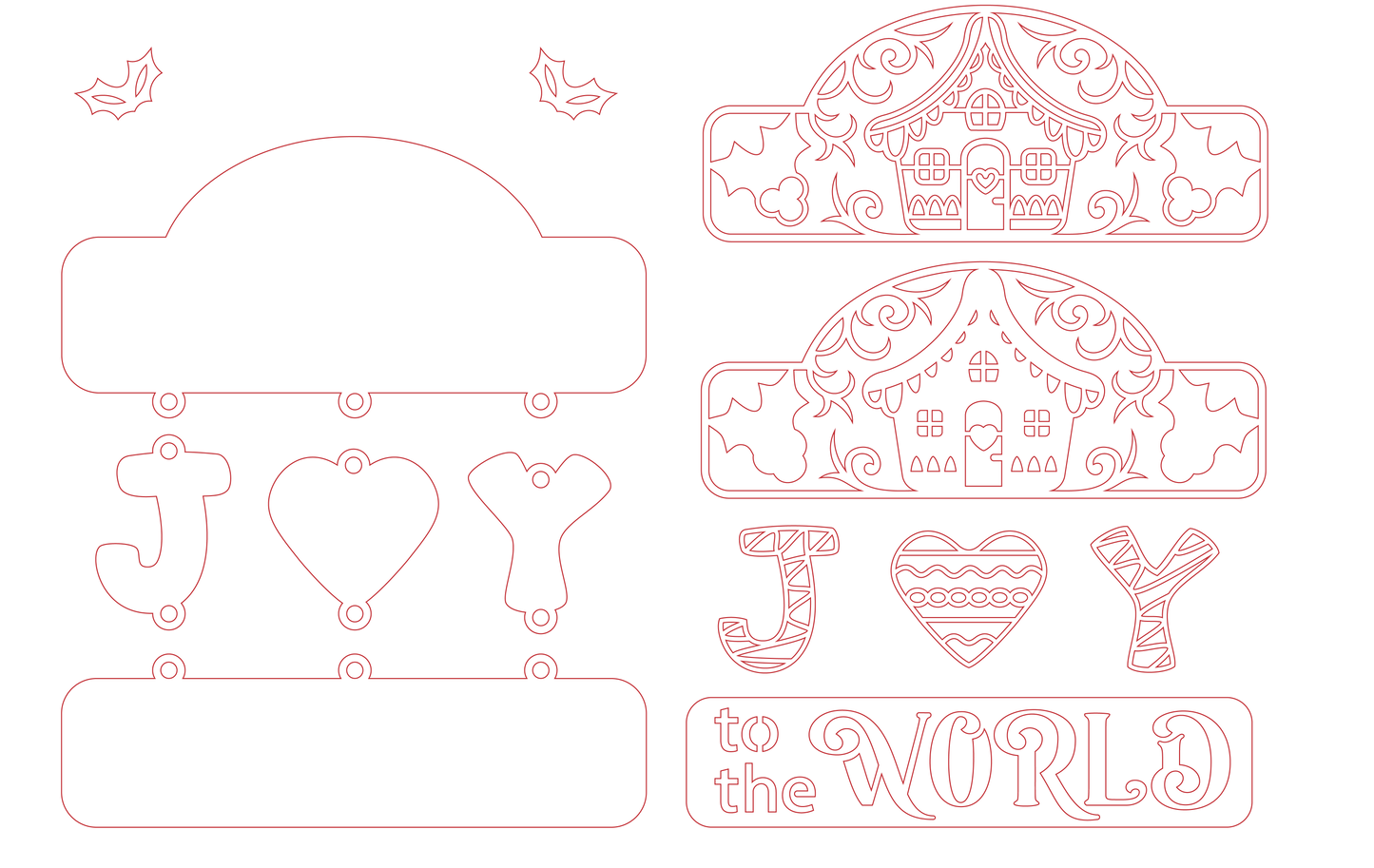 Hanging Sign "Joy To The World"
