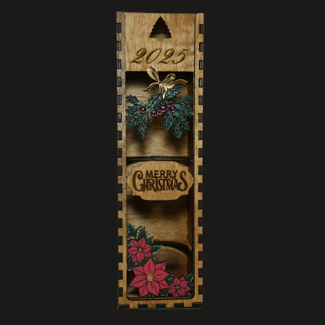 Under The Missel Toe Wine Box