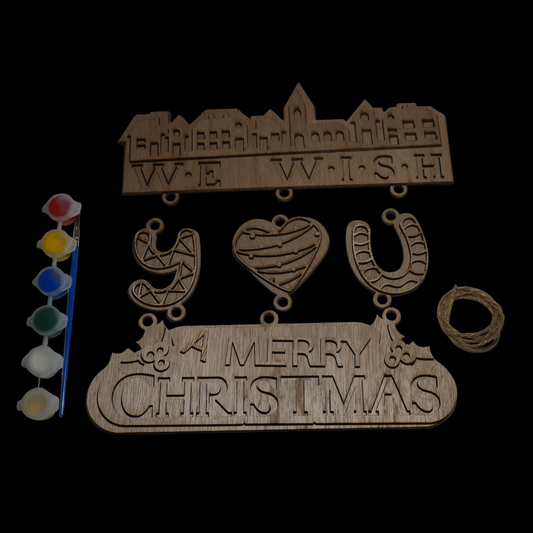 Hanging Sign "We Wish You A Merry Christmas" HS-10