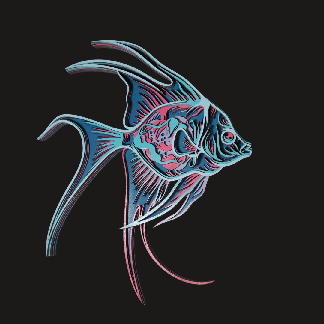 Retro Angel Fish