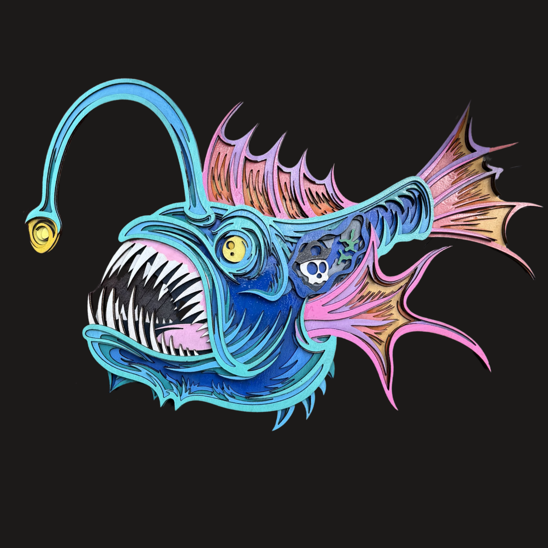 Retro Angler Fish