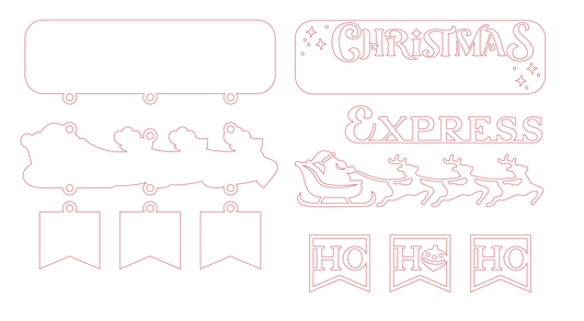 Hanging Sign "Christmas Express"