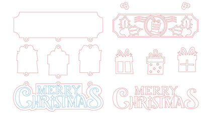 Hanging Sign "Merry Christmas" HS-08