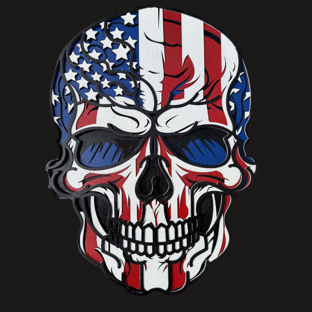 Patriotic Skull